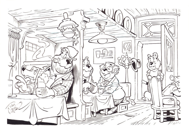 Tim Artz | 2023 | Bommelkleurboek De Hopsa's 8093 - Original Illustration