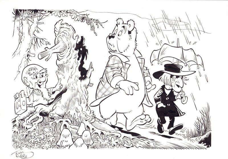 Tim Artz | 2023 | Bommelkleurboek Het spijtlijden 776 - Original Illustration
