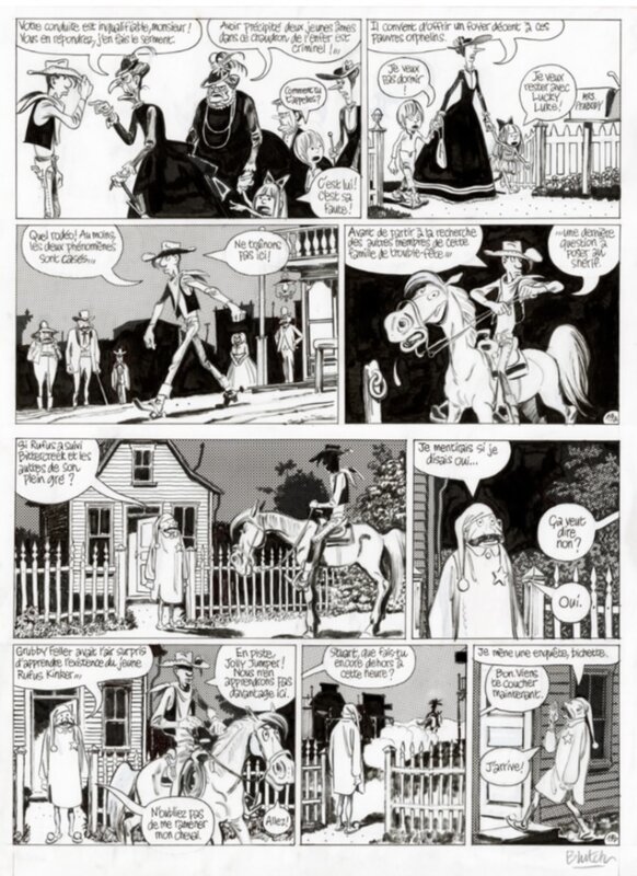 Blutch, Lucky Luke  Les Indomptés - Comic Strip