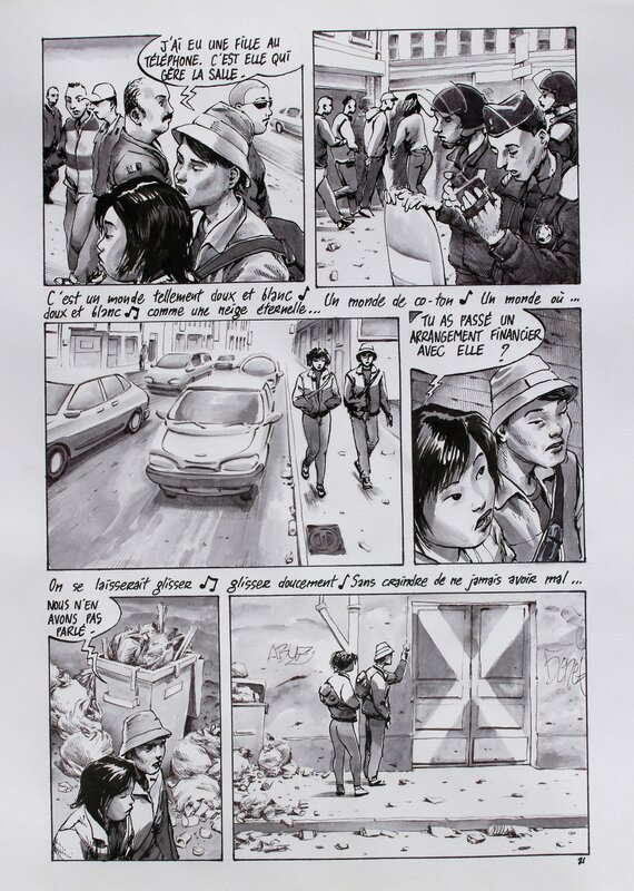 Otaku page 21 par Ivan Brun - Planche originale