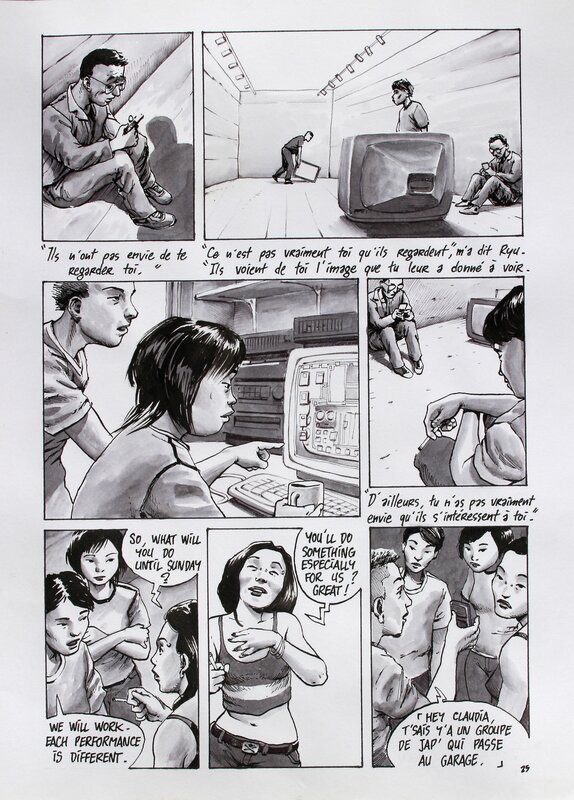 Otaku page 25 par Ivan Brun - Planche originale