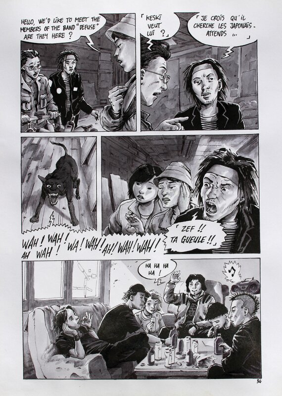 Otaku page 34 par Ivan Brun - Planche originale