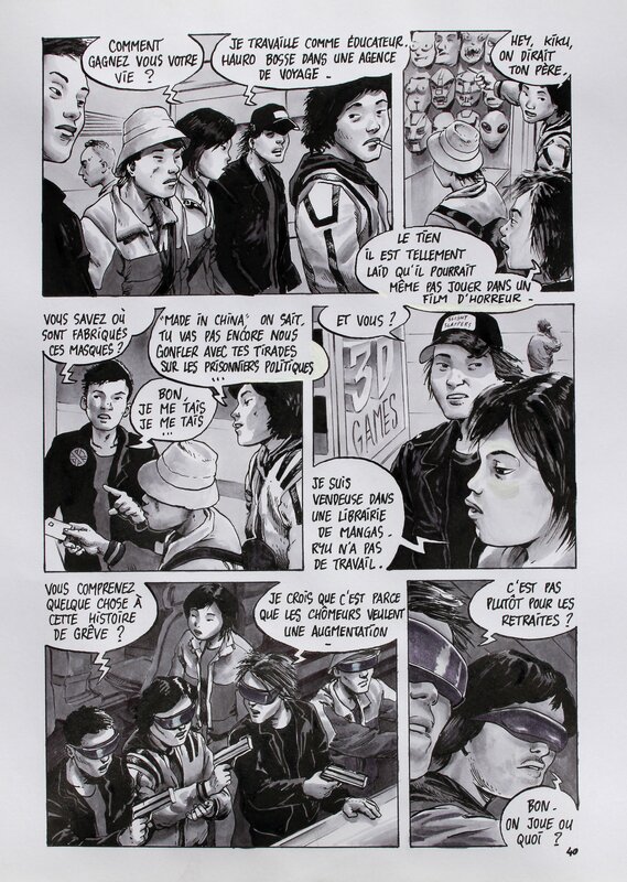 Otaku page 40 par Ivan Brun - Planche originale