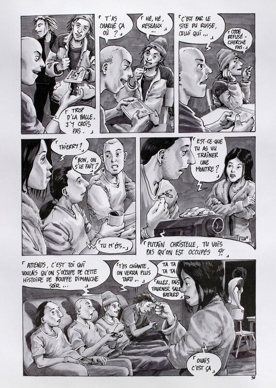 Otaku page 50 par Ivan Brun - Planche originale