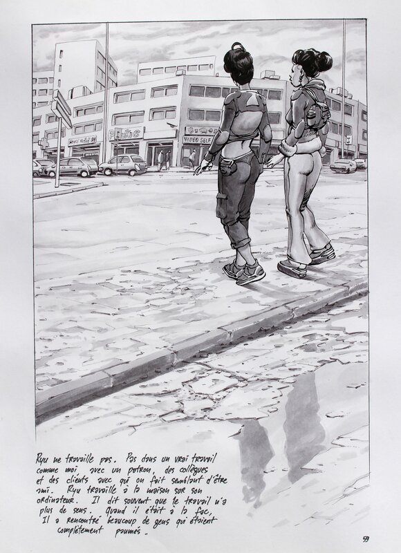 Otaku page 59 par Ivan Brun - Planche originale