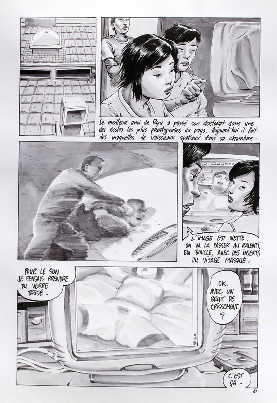 Otaku page 61 par Ivan Brun - Planche originale