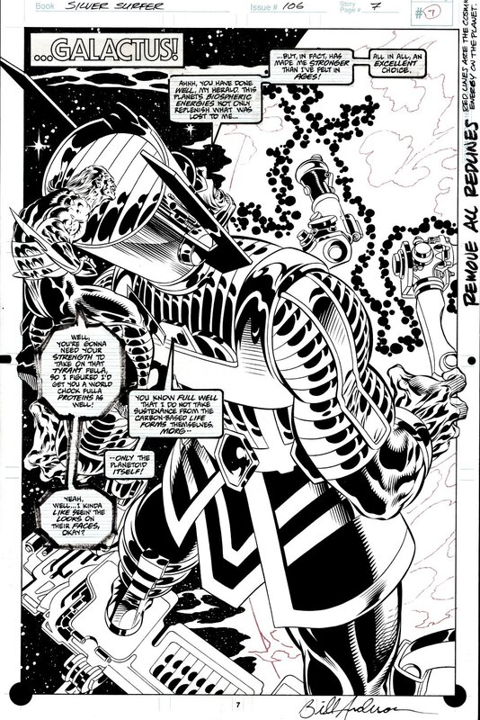 Tom Grindberg, Bill Anderson, Silver Surfer # 106 page 7 - Comic Strip