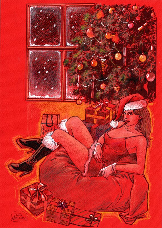 Miss Santa Claus by Luca Raimondo - Original Illustration