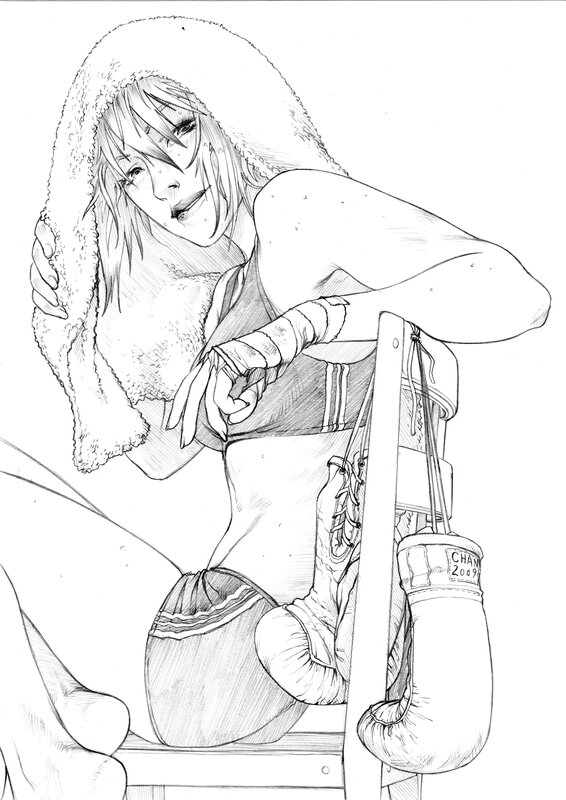 Pierre-Mony Chan, Sophia D'Agostino entrainement - Illustration originale