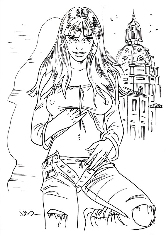 Marie par Jim - Illustration originale