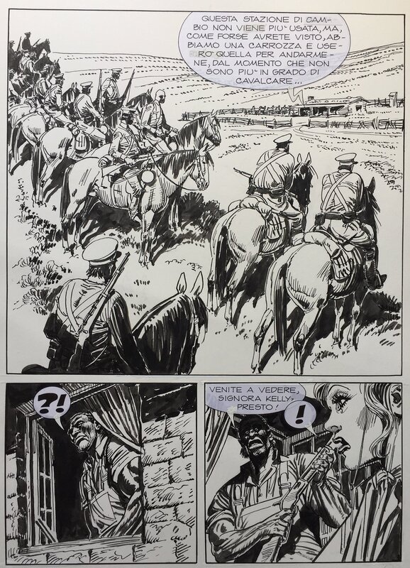 José Ortiz, Claudio Nizzi, Galep, Gianluigi Bonelli, Ortiz, Tex#541, Il tresoro della miniera , planche n°95, 2005. - Comic Strip