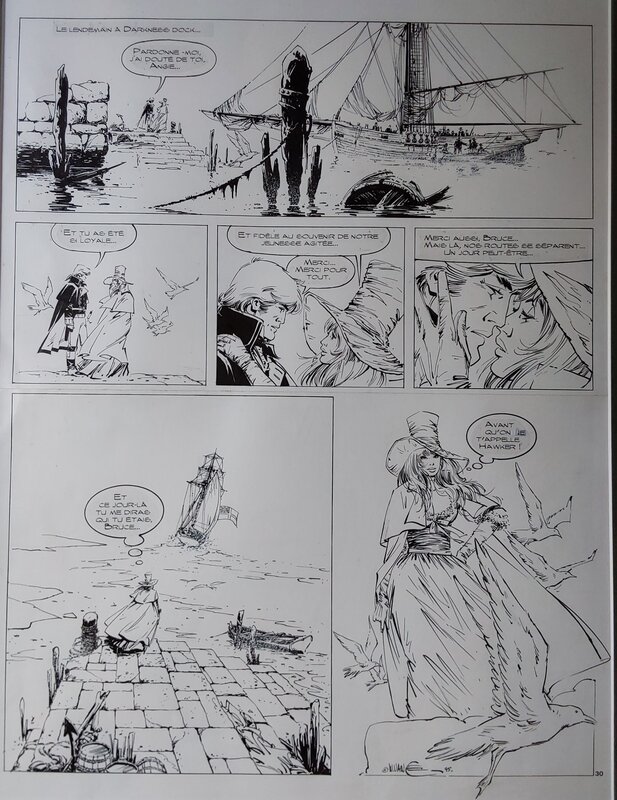 William Vance, Bruce J.Hawker : Le royaume des enfers - Planche originale