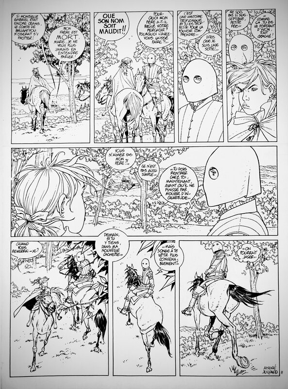 André Juillard, Les 7 vies de l'epervier - Planche originale