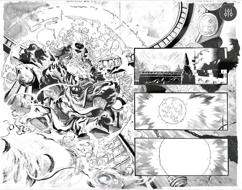 Max Fiumara, The Sacrificers Tome 1, Chapitre 1, Planches 16/17 - Planche originale
