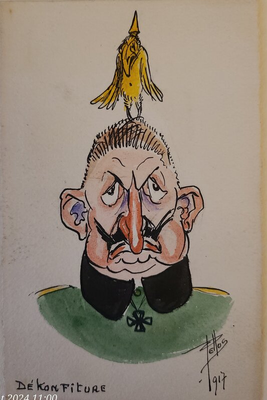 René Pellos, Dekonfiture, le Kaiser - Illustration originale
