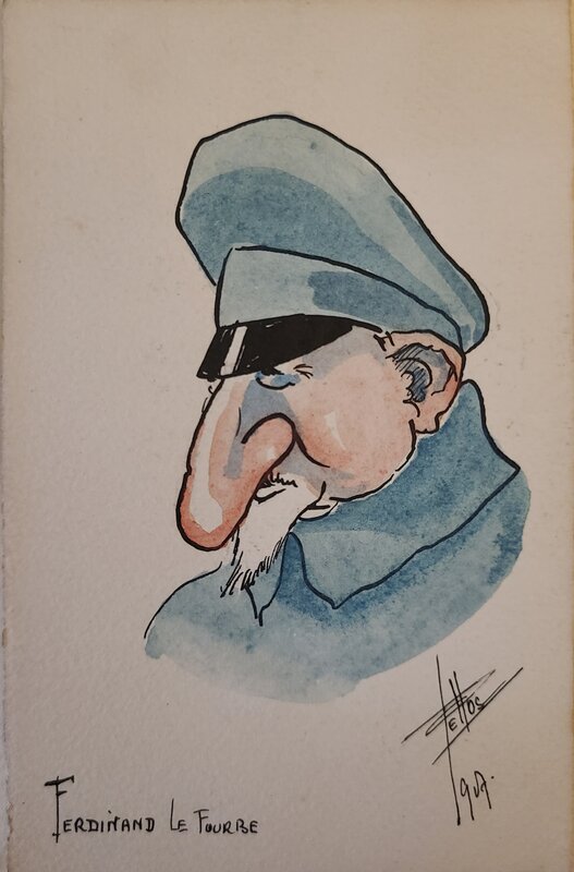 Ferdinand le fourbe by René Pellos - Original Illustration