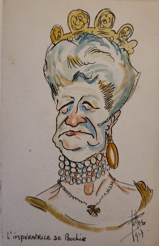 René Pellos, L'impératrice de Bochie - Illustration originale