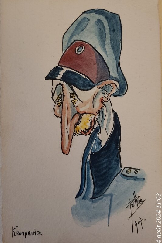 Le Kronprinz 1 by René Pellos - Original Illustration