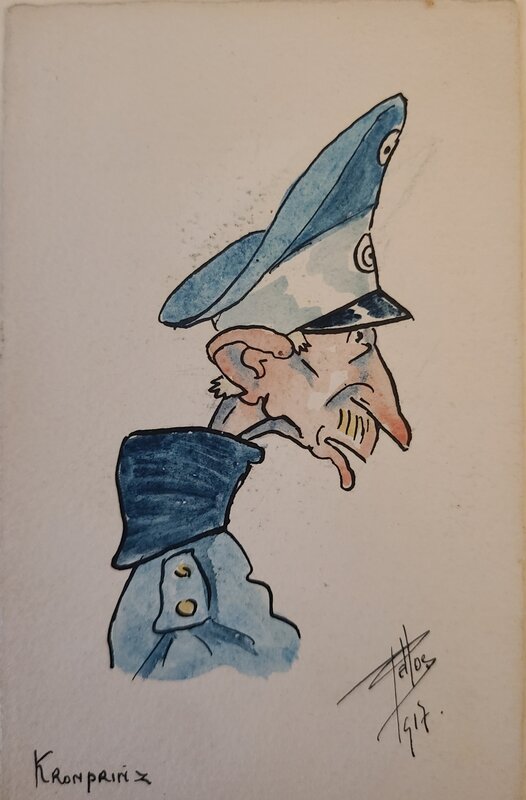 Le Kronprinz 2 by René Pellos - Original Illustration
