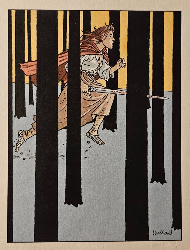 André Juillard, 1995 - Plume aux Vents : La Folle et l'Assassin - Original Illustration