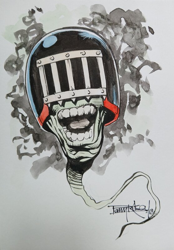 Barry Kitson, Judge Death, convention sketch - Original Illustration