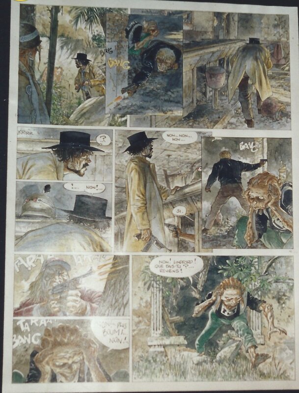 En vente - Jeremiah par Hermann - Planche originale