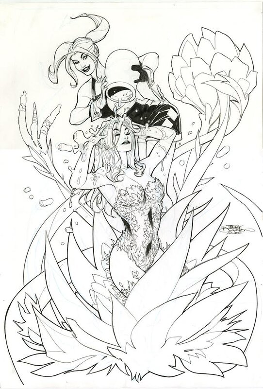 Terry Dodson, Rachel Dodson, Terry Dodson Poison Ivy # 17 cover - Original Cover