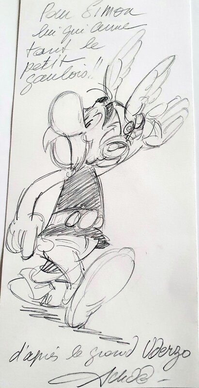 Dédicace Astérix - Achdé - Sketch