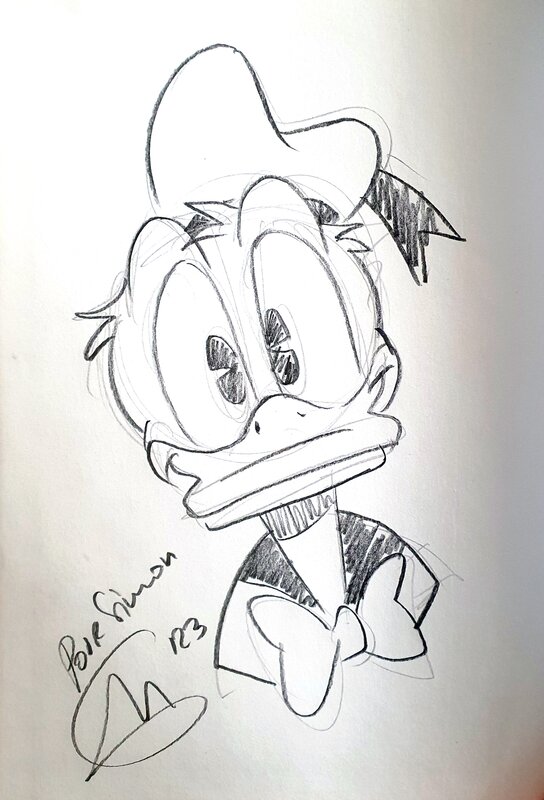 Dédicace Donald Duck - Ferran Rodriguez - Sketch
