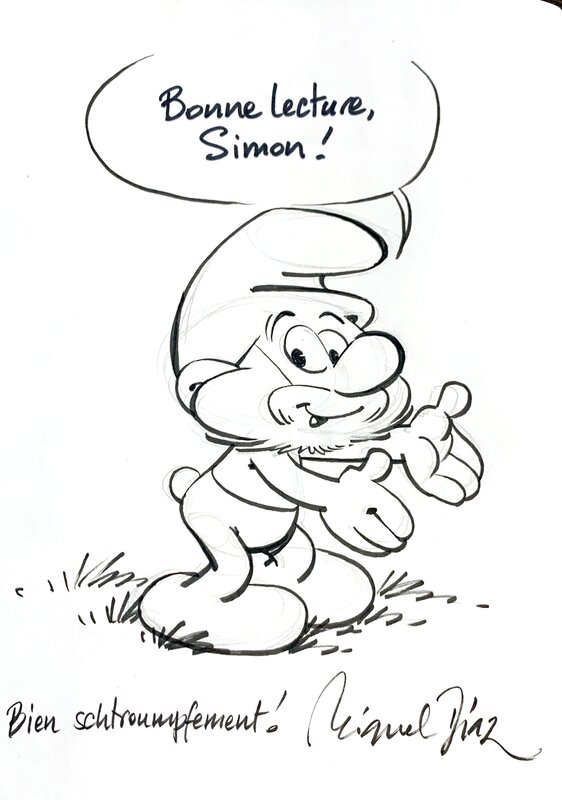 Dédicace Schtroumpfs - Ludo Borecki - Sketch