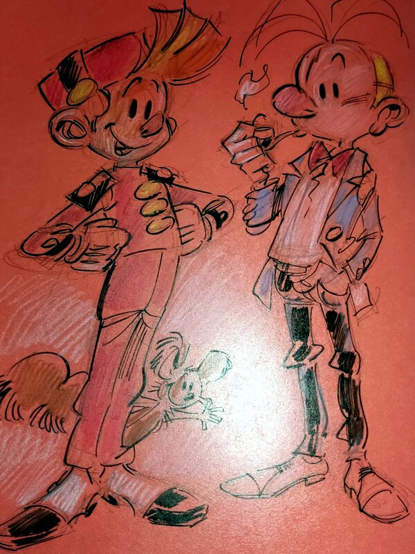 Dédicace Spirou - Charel Cambré - Dédicace