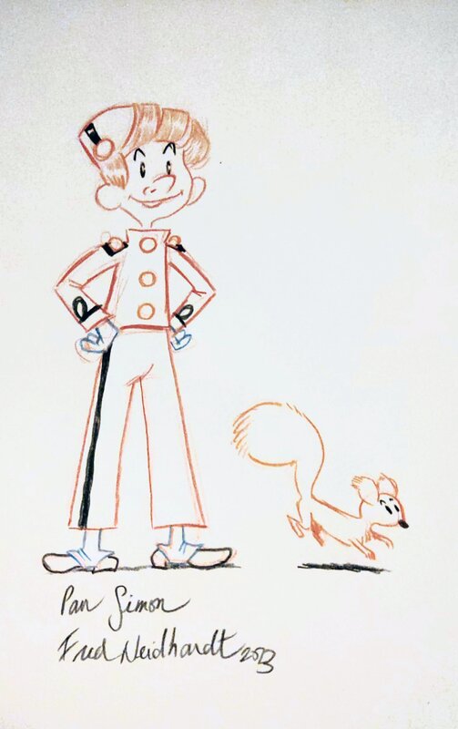 Dédicace Spirou - Fred Neidhardt - Sketch