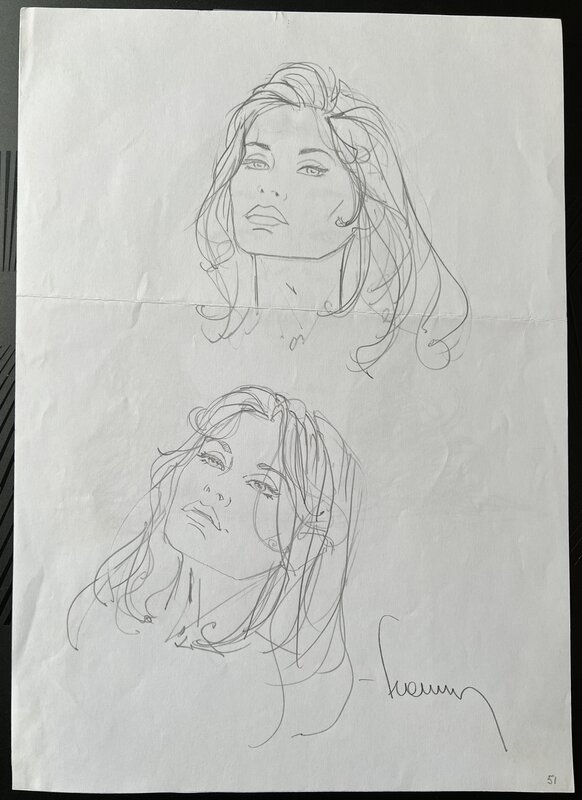 For sale - Double portrait by Philippe Francq - Original art