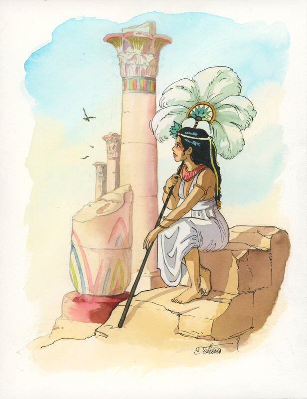 Isabelle Dethan, Le Roi de Paille - Illustration - Illustration originale
