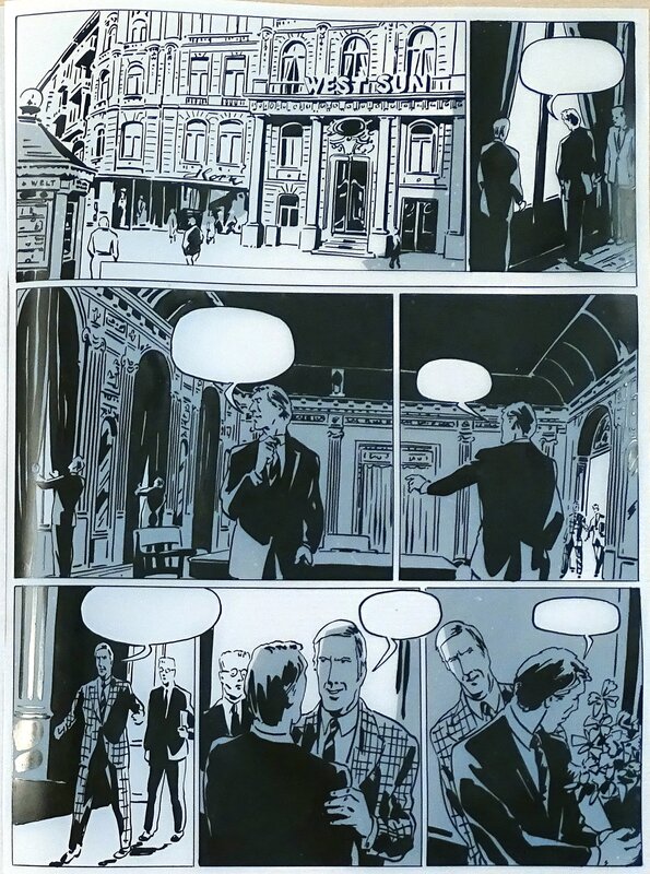 En vente - Alex Varenne, Berlin Strasse West Sun - Planche originale