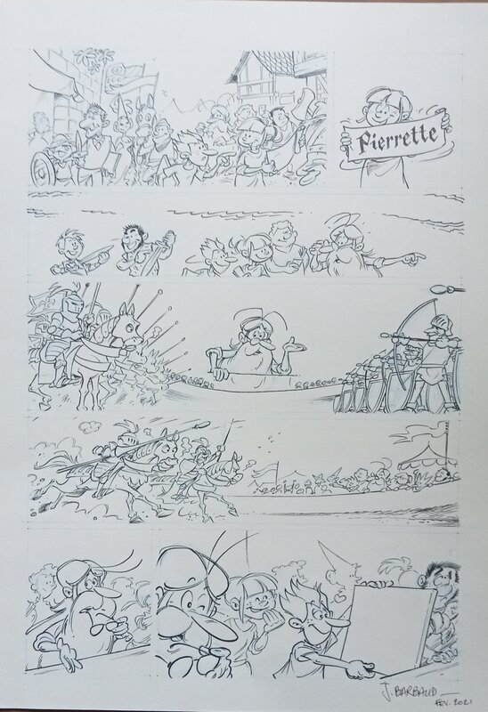 For sale - Jean Barbaud, Il était une fois l'homme - Comic Strip