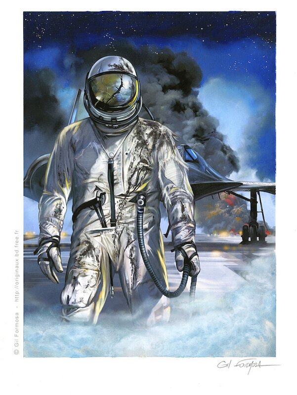 SR-71 par Gil Formosa - Illustration originale