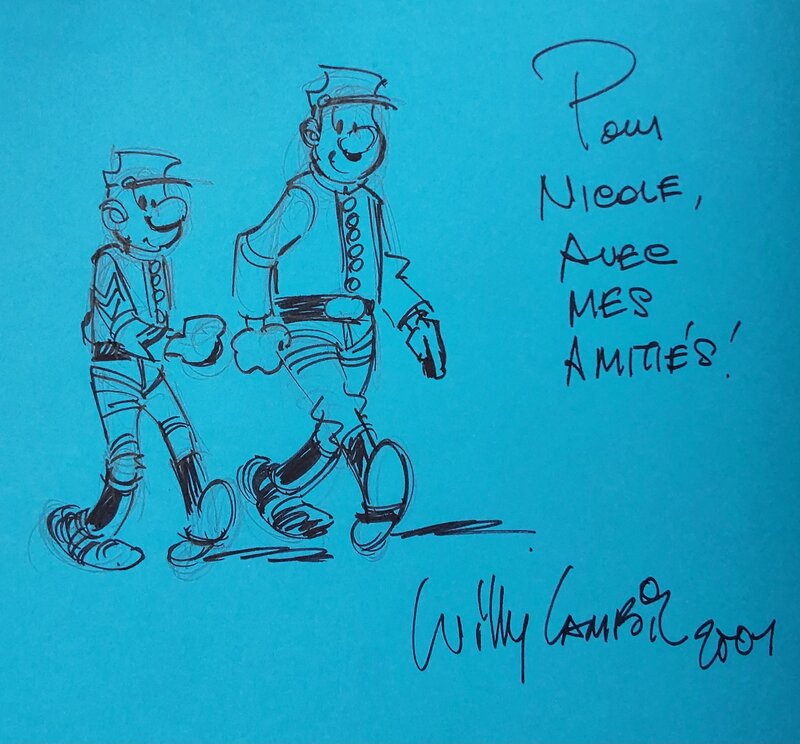Willy Lambil, Raoul Cauvin, Les tuniques bleues : les hommes de paille - Dédicace