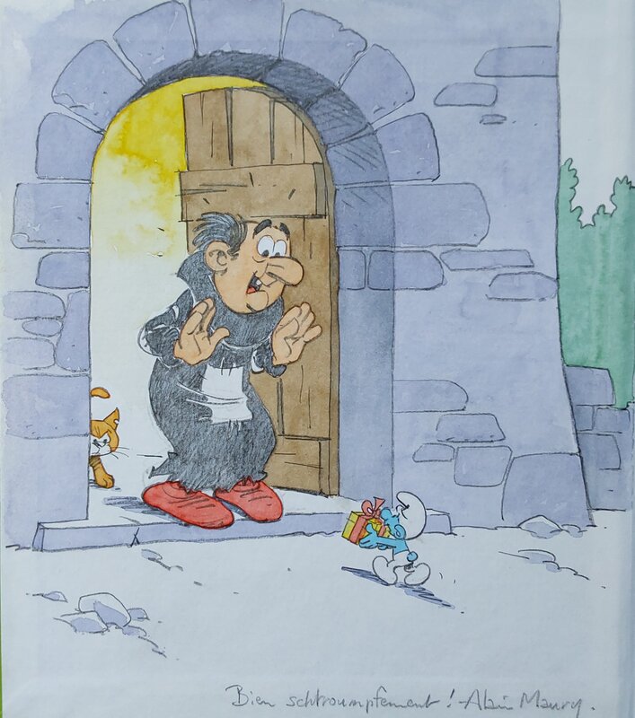 Alain Maury, Schtroumpfs : les Schtroumpfs de papier - Sketch