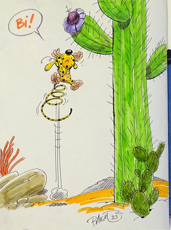 En vente - Batem, Marsupilami 4 - Le pollen du Monte Urticando - Dédicace