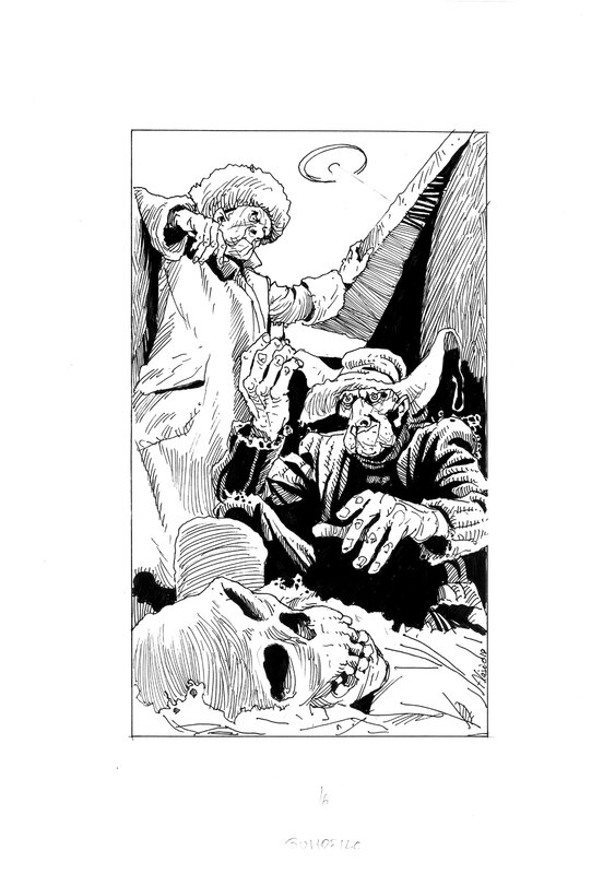 Jakub Wędrowycz par Andrzej Łaski, Andrzej Pilipiuk - Illustration originale