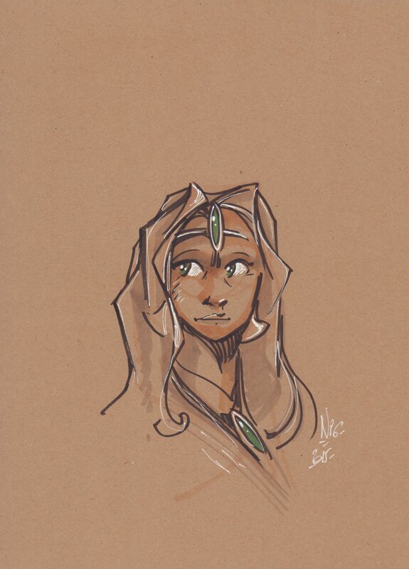 For sale - Nicolas Kéramidas, Tykko des sables - Ayasha Coffret making off - Sketch