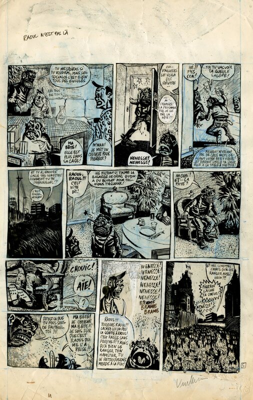 For sale - Philippe Vuillemin, Raoul teigneux contre les Druzes - Raoul n'est pas là - Comic Strip