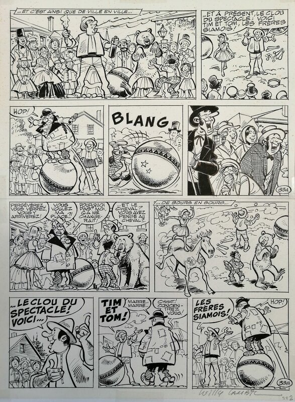 En vente - Les tuniques Bleues par Willy Lambil - Planche originale