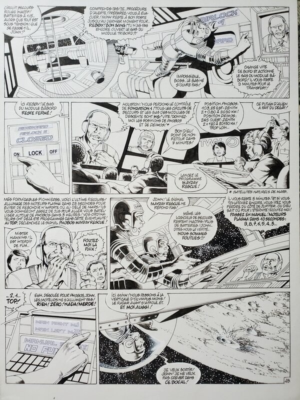 Jean-Yves Mitton, DEMAIN...MARS -  FECONDATION - Planche originale