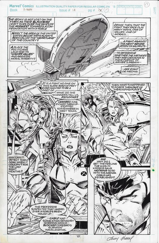 En vente - X-Men #14 Andy Kubert SOLD - Planche originale