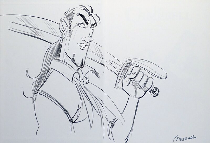 En vente - Jose Luis Munuera, Les Campbell Tome 3 et 4 - Illustration originale