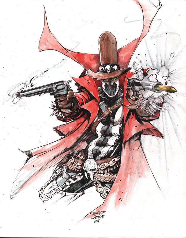 Gunslinger Spawn par Dave Cole - Illustration originale
