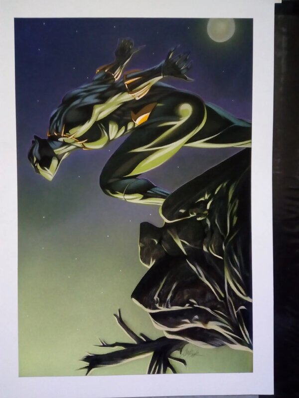 Black panther / david michael beck - Illustration originale