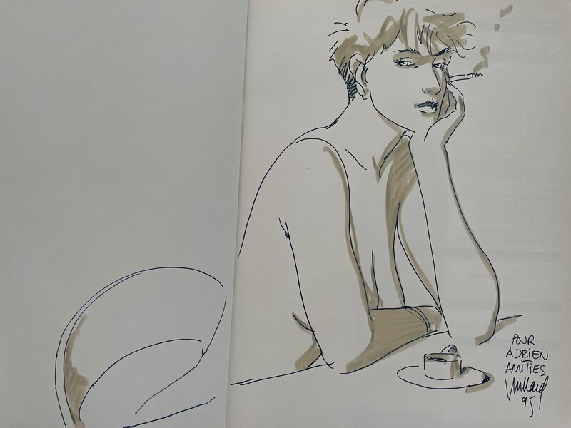 Le cahier bleu par André Juillard - Dédicace